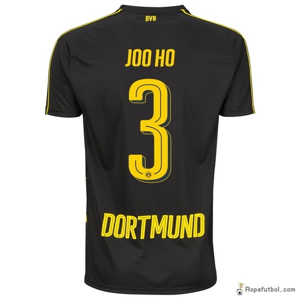 Camiseta Borussia Dortmund Replica Segunda Ropa Jooho 2016/17 Negro